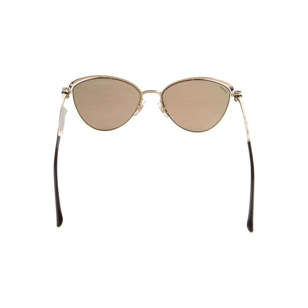 Cartier Gold-tone Cat-Eye Tinted Sunglasses